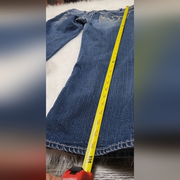 Silver Jean Co women's blue Denim Suku Capri size w31 - Picture 5 of 16